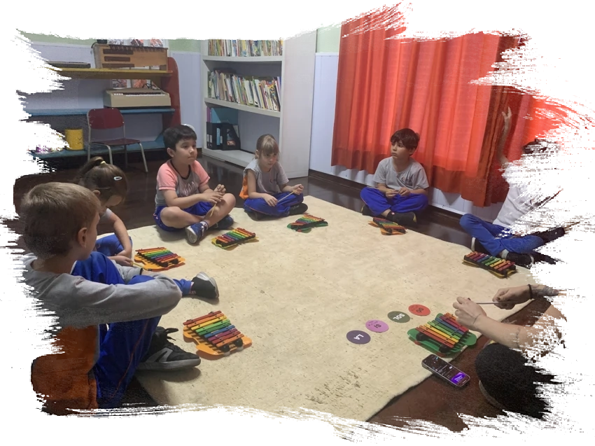 Aulas de música no Colégio Finke Guarulhos